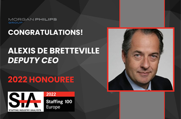 Morgan Philips副首席执行官Alexis de Bretteville被提名为2022欧洲Staffing 100强